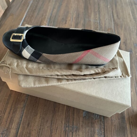 BURBERRY Housecheck Avon HC Ballerina, classic flats, Size 38 - Picture 8 of 8